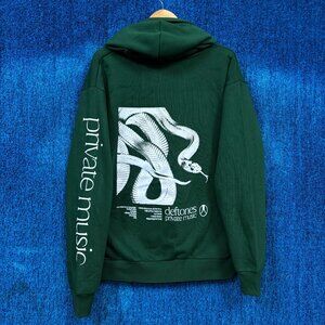 Deftones “Private Music” Nu Metal Graphic Hoodie Size Medium